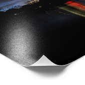 Het centrum Austin Texas Night Skyline 2 Foto Afdruk (Hoek)