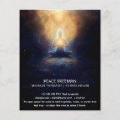 Het centrum binnen | Mindful stilte Flyer (Achterkant)