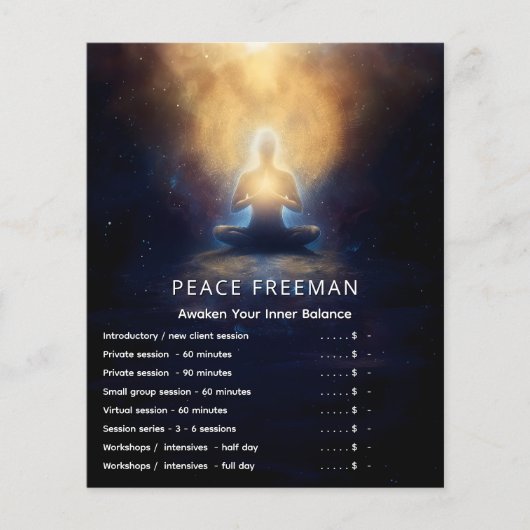 Het centrum binnen | Mindful stilte Flyer (Voorkant)