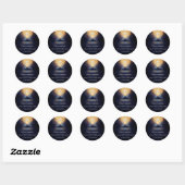 Het centrum binnen | Mindful stilte Ronde Sticker (Vel)