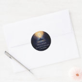 Het centrum binnen | Mindful stilte Ronde Sticker (Envelop)