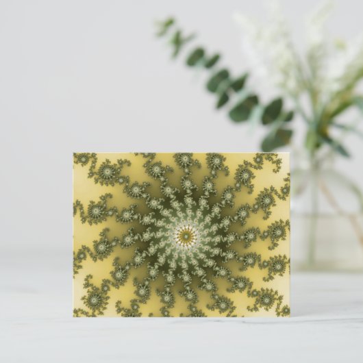 Het centrum - Fractal Briefkaart (Staand voorkant)