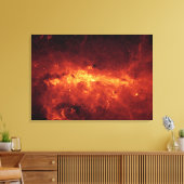 Het centrum Melkweg stroomt met stof Canvas Afdruk (Insitu (Woonkamer))