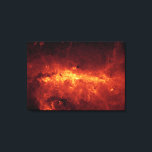 Het centrum Melkweg stroomt met stof Canvas Afdruk<br><div class="desc">Het melkwegcentrum loopt op met stof met galactische kenmerken.</div>