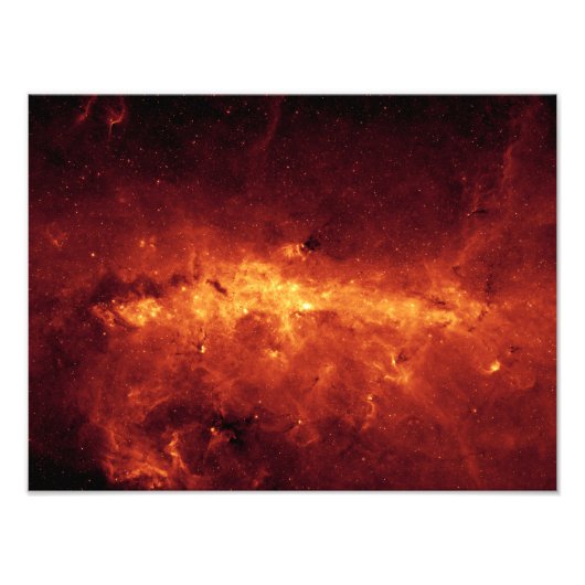 Het centrum Melkweg stroomt met stof Foto Afdruk (Voorkant)