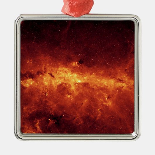 Het centrum Melkweg stroomt met stof Metalen Ornament (Voorkant)