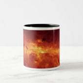 Het centrum Melkweg stroomt met stof Tweekleurige Koffiemok (Center)