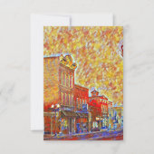 Het centrum Menomonie in juli Bedankkaart (Voorkant)