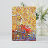 Het centrum Menomonie in juli Bedankkaart (Staand voorkant)