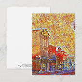 Het centrum Menomonie in juli Bedankkaart (Voorkant / Achterkant)