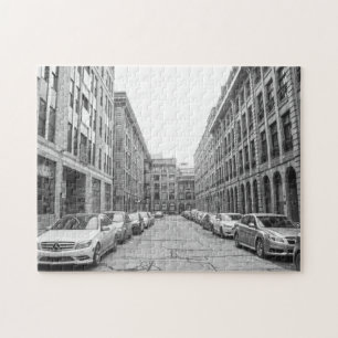 Het centrum Montreal. Legpuzzel