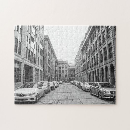Het centrum Montreal. Legpuzzel (Horizontaal)
