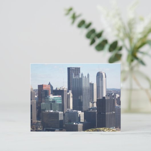 Het centrum Pittsburgh Briefkaart (Staand voorkant)