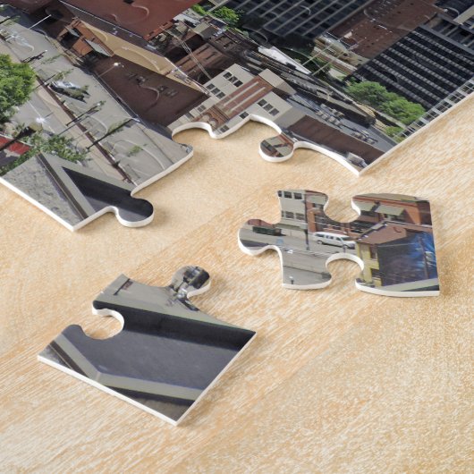 Het centrum Pittsburgh Skyline Legpuzzel (Zijkant)