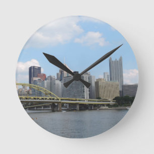 Het centrum Pittsburgh Skyline Ronde Klok