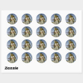 Het centrum ronde sticker (Vel)