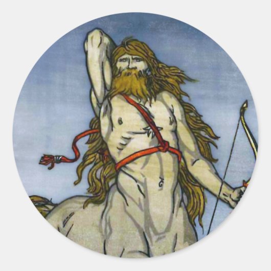 Het centrum ronde sticker (Voorkant)