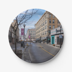 Het centrum Springfield Papieren Bordje