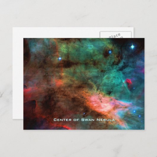 Het centrum Swan Nebula Briefkaart (Voorkant / Achterkant)