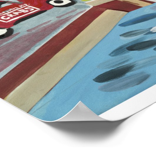 Het centrum van Annapolis in de zomer Poster (Hoek)