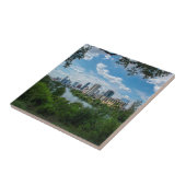 Het centrum van Austin Skyline uit Norwood-Austin  Tegeltje (Zijkant)