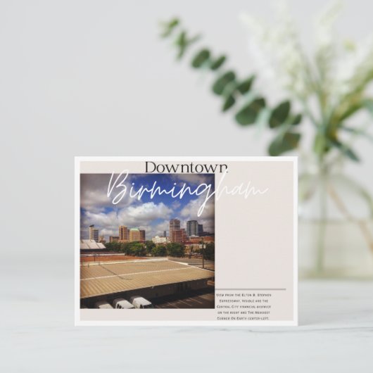 Het centrum van Birmingham Briefkaart (Staand voorkant)