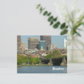 Het centrum van Boston Briefkaart (Staand voorkant)
