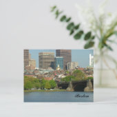 Het centrum van Boston en de Charles Briefkaart (Staand voorkant)