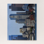 Het centrum van Boston Skyline en Boston Harbour Legpuzzel (Verticaal)