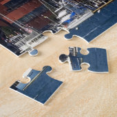 Het centrum van Boston Skyline en Boston Harbour Legpuzzel (Zijkant)