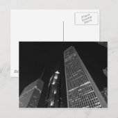 Het centrum van Chicago bij nacht Briefkaart (Voorkant / Achterkant)