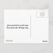 Het centrum van Chicago Briefkaart (Achterkant)