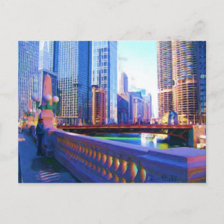 Het centrum van Chicago Briefkaart