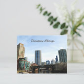Het centrum van Chicago Briefkaart (Staand voorkant)