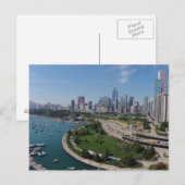 Het centrum van Chicago Briefkaart (Voorkant / Achterkant)