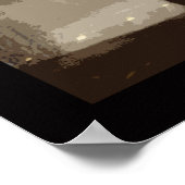 Het centrum van Chicago in Winter Poster (Hoek)