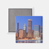 Het centrum van Chicago met wolkenkrabbers inclusi Magneet (Voorkant / Achterkant)