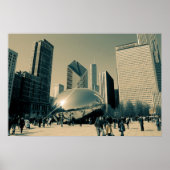 Het centrum van Chicago Poster (Voorkant)