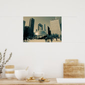 Het centrum van Chicago Poster (Keuken)