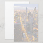 Het centrum van Chicago skyline bij schemering Briefpapier (Voorkant / Achterkant)