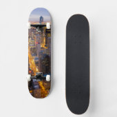 Het centrum van Chicago skyline bij schemering Persoonlijk Skateboard (Voorkant)