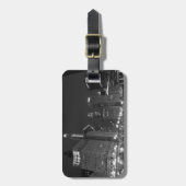 Het centrum van Chicago Zwart-wit Bagagelabel (Voorkant verticaal)