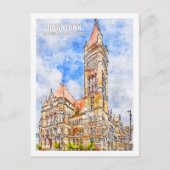 Het centrum van Cincinnati Beroemde Reisplaats Wat Briefkaart (Voorkant)