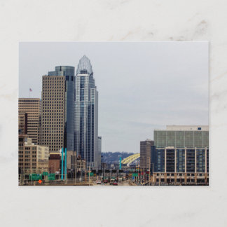 Het centrum van Cincinnati, Ohio Briefkaart