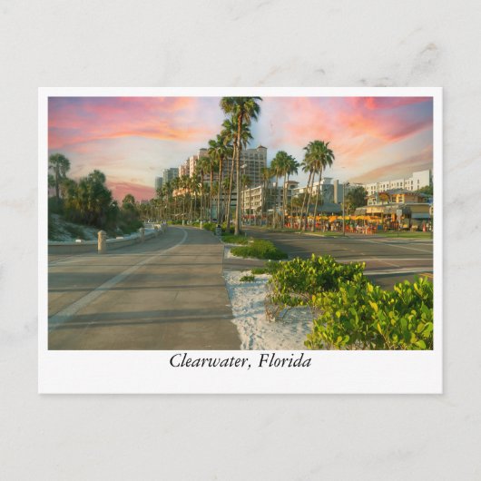 Het centrum van Clearwater: Florida's Coastal Gem Briefkaart (Voorkant)