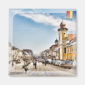 Het centrum van Cluj Napoca Magneet (Voorkant)