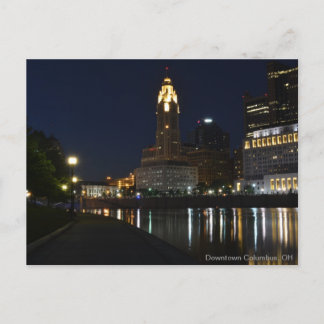 Het centrum van Columbus, OH Skyline Briefkaart