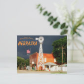Het centrum van Cordova, Nebraska Briefkaart (Staand voorkant)