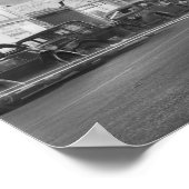 Het centrum van Dallas bij nacht, 1942.  foto Poster (Hoek)