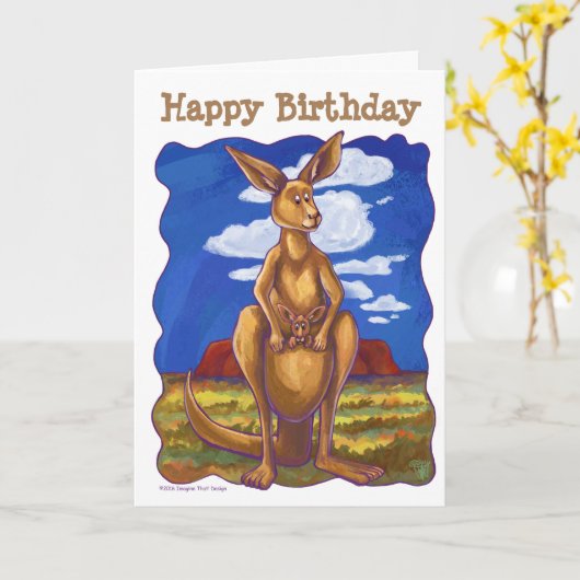 Het Centrum van de Partij van de kangoeroe Kaart (Gele Bloem)